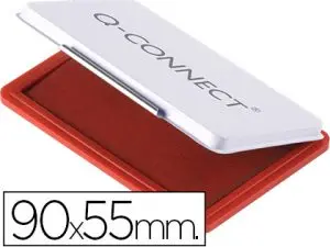 RECHARGE TAMPON Q-CONNECT ÉCONOMIQUE Nº3 90X55MM COLORIS ROUGE