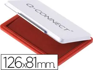RECHARGE TAMPON Q-CONNECT ÉCONOMIQUE Nº1 126X81MM COLORIS ROUGE