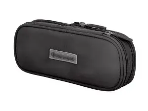 TROUSSE LIDERPAPEL COLOR POP 2 FERMETURES ECLAIR AVEC 1 COMPARTIMENT EXTENSIBLE COLORIS NOIR 230X60MM