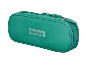 TROUSSE LIDERPAPEL COLOR POP 2 FERMETURES ECLAIR AVEC 1 COMPARTIMENT EXTENSIBLE COLORIS TURQUOISE 230X60MM