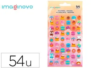 AUTOCOLLANTS IMAGINOVO FRIANDISES MAGIC DREAMS EN RELIEF 190X105 MM SOUS BLISTER