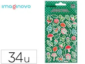 AUTOCOLLANTS IMAGINOVO FLEURS VINTAGE EN PAPIER 190X100 MM SOUS BLISTER