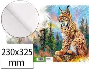 BLOC PAPIER DESSIN LIDERPAPEL NATURA SPIRALE 230X325MM 130G/M2 SANS ENCADREMENT MICROPERFORE 20 FEUILLES