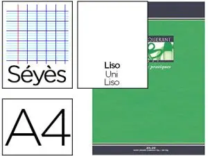 CAHIER TRAVAUX PRATIQUES PIQUÉ CONQUÉRANT SEPT COUVERTURE OFFSET A4 21X29,7CM 64 PAGES 70G 32 SÉYÈS/32 UNIES DESSIN 120G