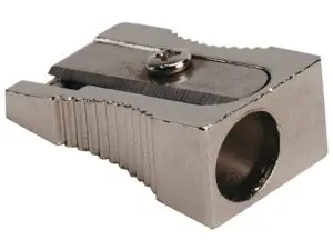 TAILLE-CRAYON Q-CONNECT CLASSIQUE ALUMINIUM ROBUSTE RÉSISTANT 1 USAGE