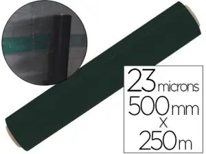 FILM ÉTIRABLE 500MMX250M ÉPAISSEUR 23 MICRONS BONNE ADHÉRENCE COLORIS NOIR