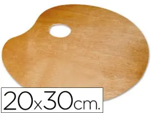 PALETTE DE MELANGE LIDERPAPEL BOIS OVALE 20X30 CM GROSSEUR  0,3 CM