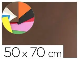 PLAQUE MOUSSE LIDERPAPEL 50X70CM 60G/M2 ÉPAISSEUR 1.5MM UNICOLORE MARRON