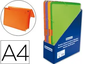 CHEMISE BEAUTONE POLYPROPYLÈNE DOS RIGIDE PORTE-DOCUMENTS A4 210X297MM PRÉSENTOIR 6 UNITÉS