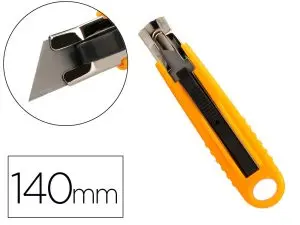 CUTTER XD123 Q-CONNECT RETRACTABLE LAME ACIER 18 MM  BLISTER