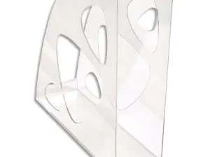 PORTE-REVUES EXACOMPTA ECOMAG POLYSTYRÈNE SOLIDE STABLE FORMAT A4+ OEILLET PRÉHENSION CRISTAL