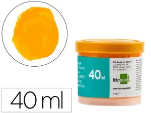 GOUACHE SCOLAIRE LIDERPAPEL COLORIS JAUNE OR POT 40ML