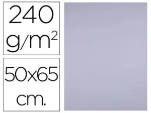 PAPIER CARTONNE LIDERPAPEL 50X65CM 240GR COLORIS LILAS   PAQUET 25 FEUILLES