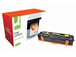 TONER LASER Q-CONNECT COMPATIBLE IMPRIMANTES HP CE322A COULEUR JAUNE 1300P