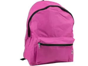 CARTABLE LIDERPAPEL 1 COMPARTIMENT RÉSISTANT 2 POCHES FERMETURE ÉCLAIR BRETELLES MATELASSÉES 40X30X17CM FUCHSIA