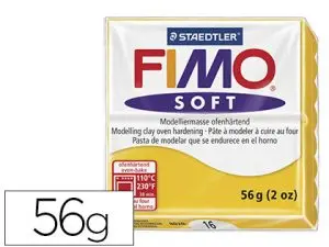 PÂTE À MODELER FIMO SOFT COLORIS JAUNE PAIN 57G