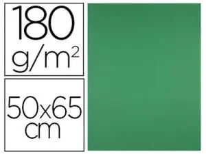 PAPIER CARTONNE LIDERPAPEL 50X65CM 180GR COLORIS VERT    NOEL PAQUET 25 FEUILLES