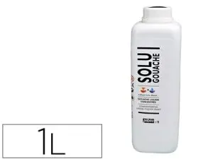 GOUACHE PÉBÉO SOLUGOUACHE LIQUIDE CONCENTRÉE DILUTION COMPLÈTE COUVRANTE ONCTUEUSE COLORIS NOIR FLACON 1000ML