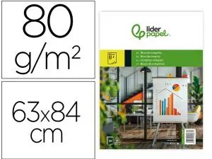 BLOC CONFÉRENCE LIDERPAPEL 63X84CM PAPIER UNI 80G/M2 CONVENTIONS RÉUNIONS 50F